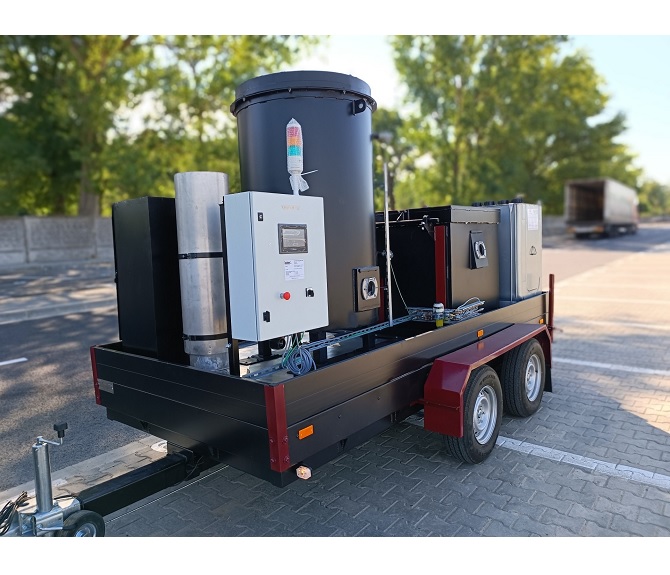 Incineratorul mobil IncinerPro a500 pentru fermele de animale.