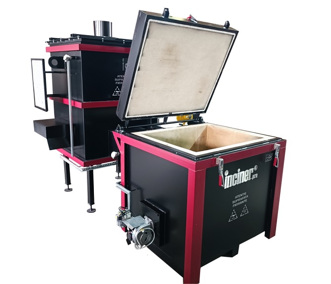 Incineratorul IncinerPro g600 pentru fermele de pasari.