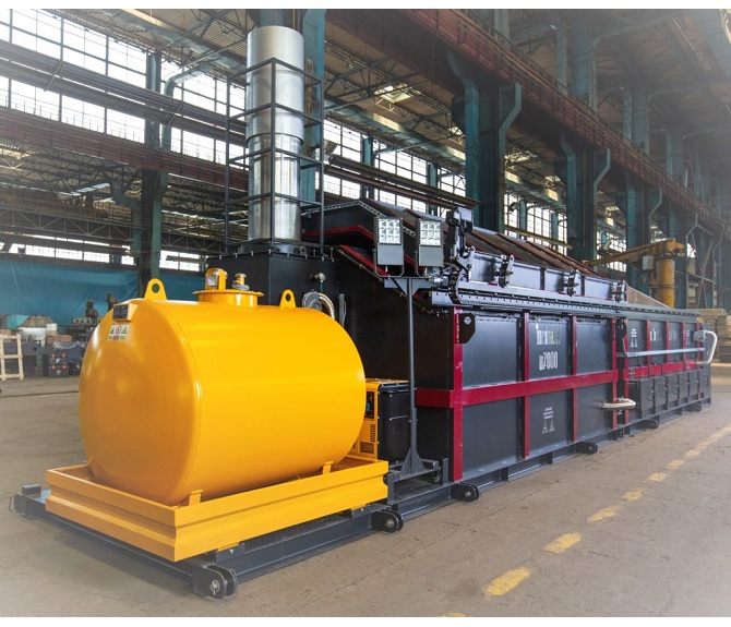 Incineratorul IncinerPro u montat pe platforma pentru fermele de animale.