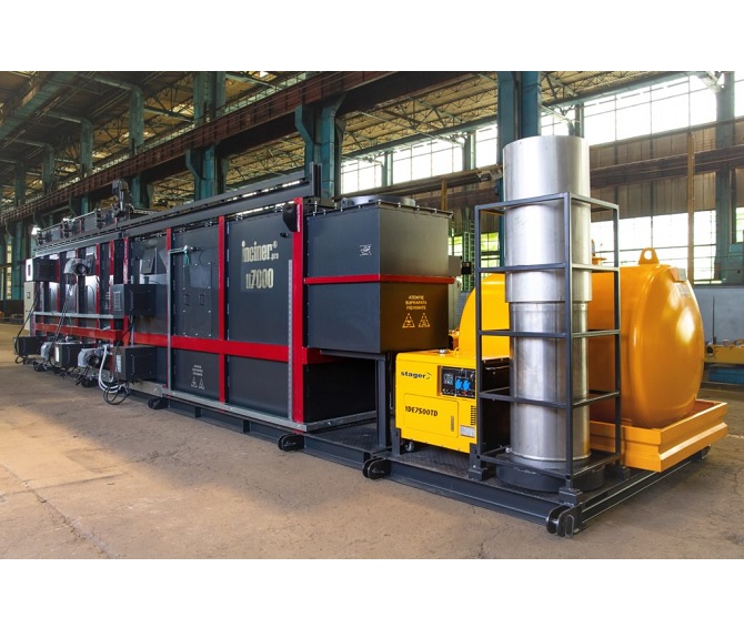 Incineratorul IncinerPro u montat pe platforma pentru fermele de animale.