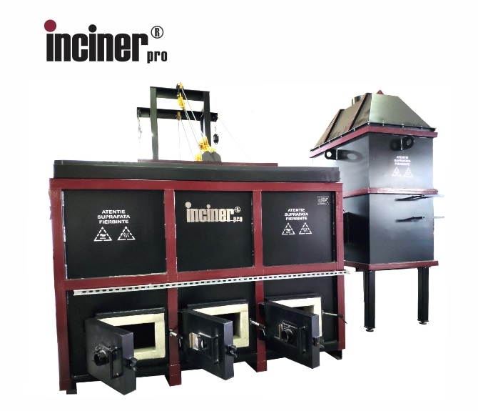Incineratorul IncinerPro i2000 pentru fermele de porci.